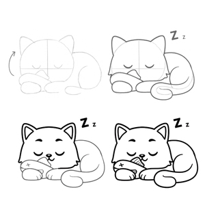 apprendre-a-dessiner-les-chats-kawaii-photo-03