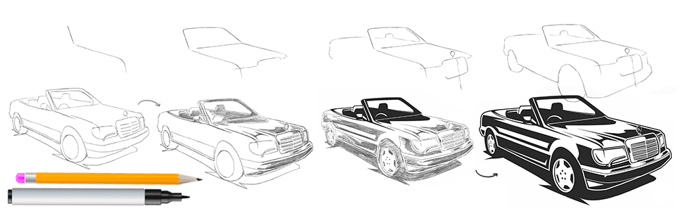 apprendre-a-dessiner-les-voitures-etape-par-etape