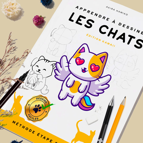 Apprendre à dessiner les chats ! Une méthode simple !