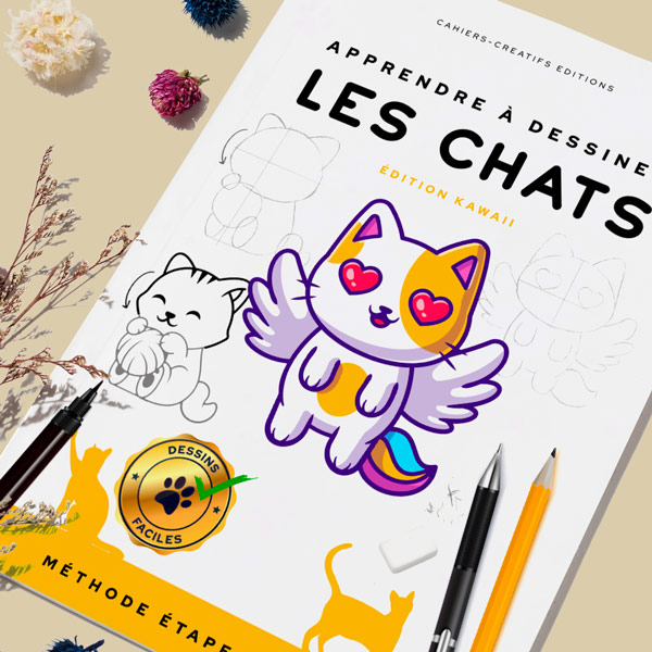 Apprendre à dessiner les chats ! Une méthode simple !